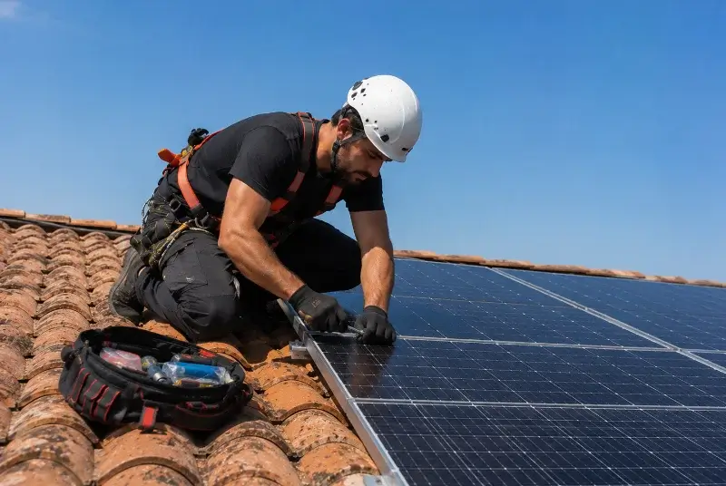 Maintenance et monitoring de panneaux solaires à Villesiscle