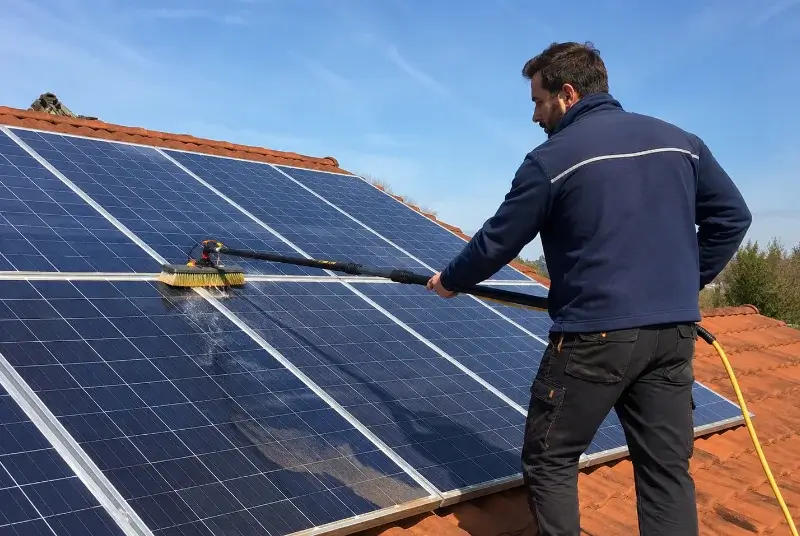 Nettoyage et entretien de panneaux solaires à Villesiscle